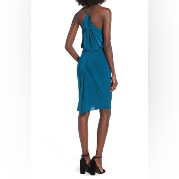 Misa Los Angeles Domino Draped Mini Dress in Indigo Size Small NWT - Picture 8 of 8